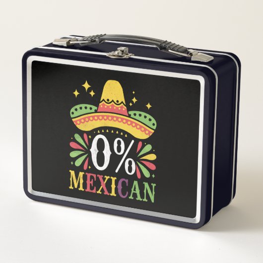 Lunch Box 0% Mexicain Zéro% Drôle Cinco De Mayo (Devant)