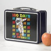 Lunch Box 100 jours d'astronaute incroyable 100e jour d'écol (En situation)