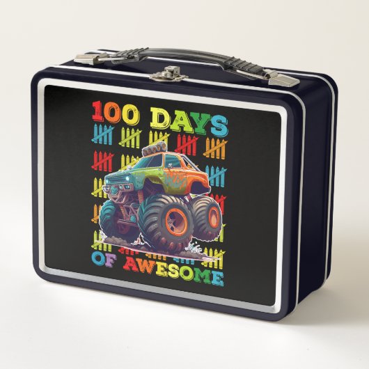 Lunch Box 100 Jours De Camion Monster Magnifique 100e Jour É (Devant)