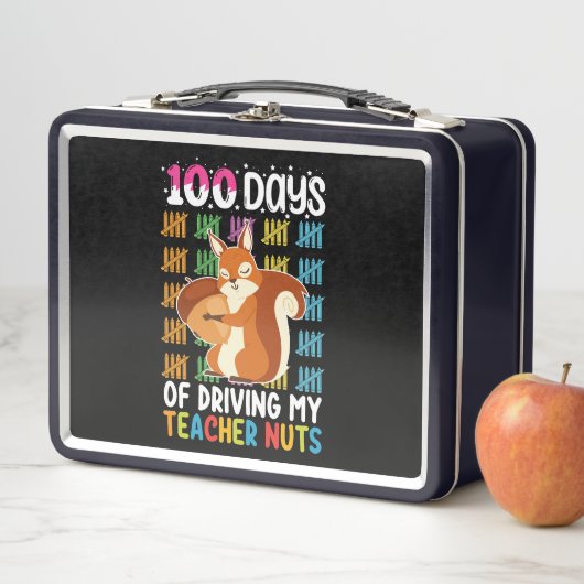 Lunch Box 100 Jours De Conduite Mon Enseignant Nuts Écureuil (En situation)