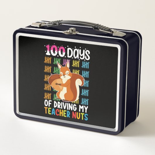 Lunch Box 100 Jours De Conduite Mon Enseignant Nuts Écureuil (Devant)