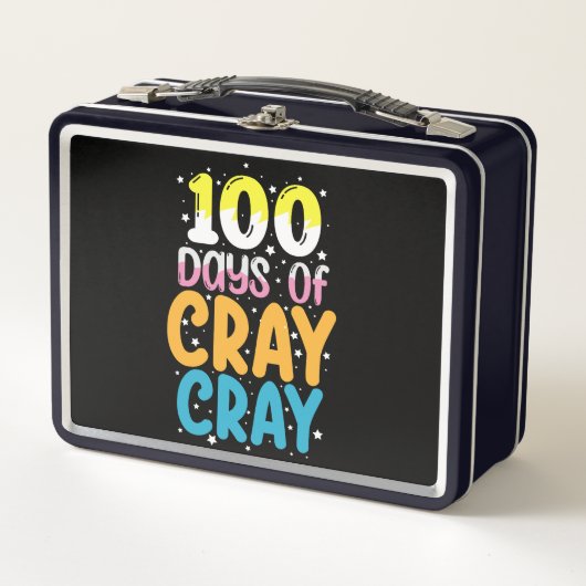 Lunch Box 100 jours de cray cray enseignant de 100e jour d'é (Devant)