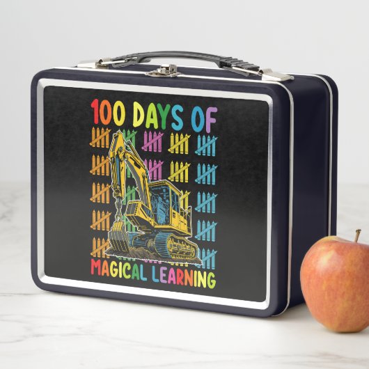 Lunch Box 100 Jours De Magical Learning Excavator School (En situation)