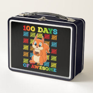 Lunch Box 100 jours de superbe écureuil 100e jour d'école