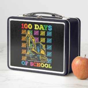 Lunch Box 100 Jours D'école Excavatrice Professeur D'école