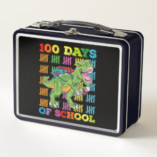 Lunch Box 100 Jours D'École T Rex Dinosaur Enseignant Étudia