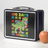 Lunch Box 100 Jours D'Étonnant T Rex Dinosaur 100ème École (En situation)