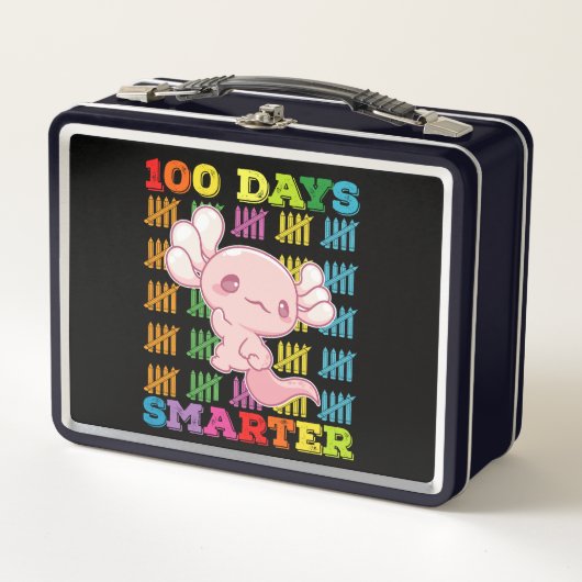 Lunch Box 100 Jours Smarter Axolotl 100e Jour De L'École (Devant)