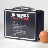 Lunch Box 10 Choses Je Veux Voitures Plus Voitures Automobil (En situation)