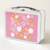 Lunch Box 1960 Peppermint rétro Patty Pink Flower (Devant)