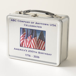 Lunch Box 250e anniversaire USA Patriotic American Flags