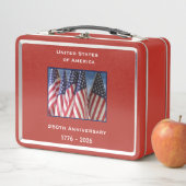 Lunch Box 250e anniversaire USA Patriotic American Flags (En situation)
