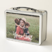 Lunch Box 2 Modèle photo et texte personnalisé (Dos)