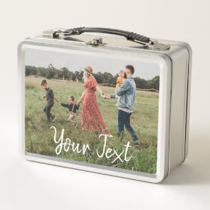 Lunch Box 2 Modèle photo et texte personnalisé