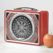 Lunch Box [400] Vegvisir - Viking Silver Magic Runic Compass (En situation)