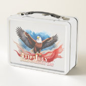 Lunch Box 4 juillet Aigle - Art Patriotique (Dos)
