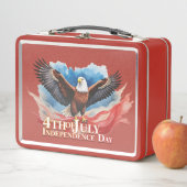 Lunch Box 4 juillet Aigle – Conception d'art patriotique (En situation)