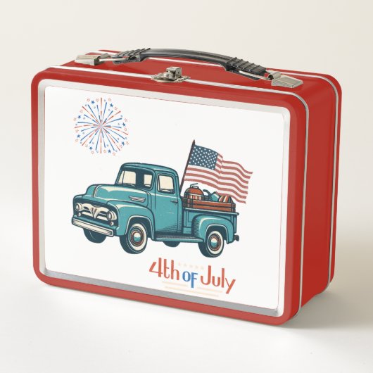 Lunch Box 4 juillet rustique/vintage (Devant)