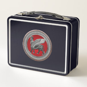 Lunch Box [500] Taureau ailé assyrien : Argent et lamassu no