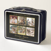 Lunch Box 6 Photo Collage Elegant Keepsake Tin Box (Devant)