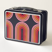 Lunch Box 70 Arc rose rouge orange rouge Art Sunset (Devant)