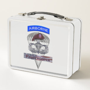 Lunch Box 82e chasseur principal aéroporté avec drapeau amér