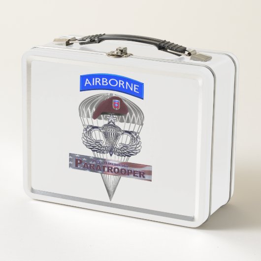 Lunch Box 82e chasseur principal aéroporté avec drapeau amér (Devant)