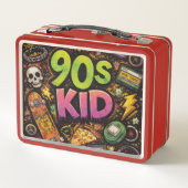 Lunch Box 90s Kids Retro Pizza Fun Pattern (Dos)