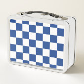 Lunch Box À damiers Fiesta Royal Blue personnalisé (Dos)