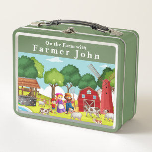 Lunch Box À la ferme avec le fermier John et les animaux