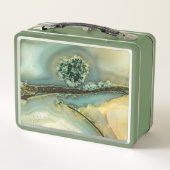 Lunch Box À l'intérieur d'une pierre semi-précieuse (Dos)