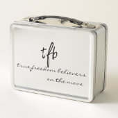 Lunch Box À nouveau Baon ? Texte bleu et noir (Dos)