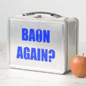 Lunch Box À nouveau Baon ? Texte bleu et noir (En situation)