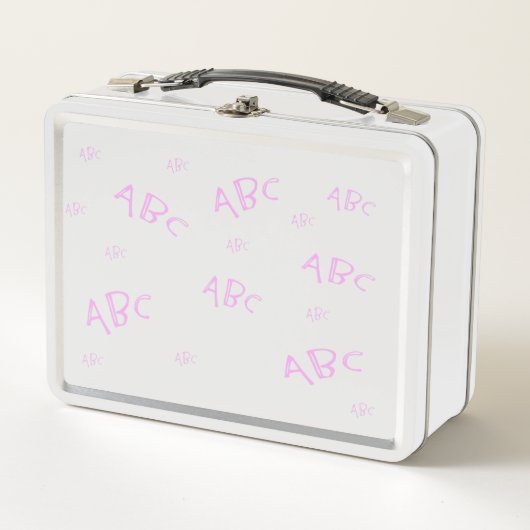 Lunch Box ABC rose (Devant)