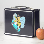 Lunch Box Abee comme patineur avec skateboard (En situation)