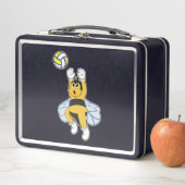 Lunch Box Abeille aux sports de volley-ball (En situation)