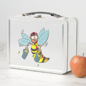 Lunch Box Abeille de guêpe à cheval avec deux seaux de miel (En situation)