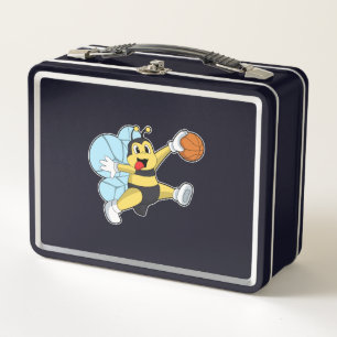 Lunch Box Abeille en tant que joueur de basket-ball avec Bas