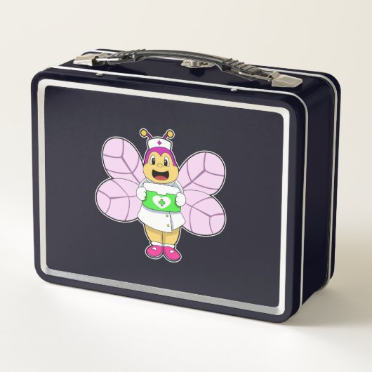 Lunch Box Abeille en tant qu'infirmière avec trousse First a (Dos)