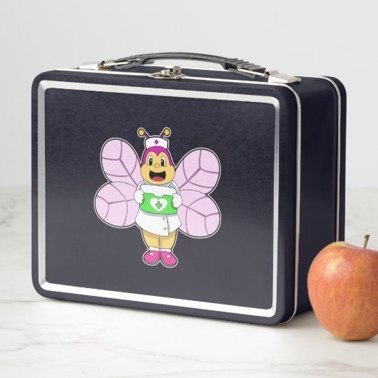 Lunch Box Abeille en tant qu'infirmière avec trousse First a (En situation)