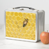 Lunch Box abeille et nid d'abeille (En situation)
