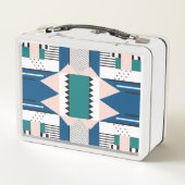Lunch Box Abstrait moderne : Style géométrique sans couture (Dos)