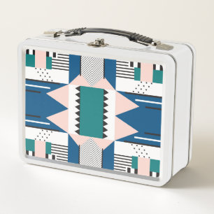 Lunch Box Abstrait moderne : Style géométrique sans couture