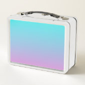 Lunch Box abstrait rose cinglé bleu turquoise ombre (Dos)