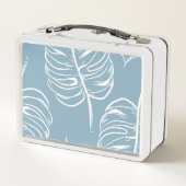 Lunch Box Abstraite Feuille Tropicale : Verdure transparente (Dos)