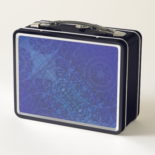 Lunch Box Acceptation | Médaillons de violet violet bleu Ind (Dos)