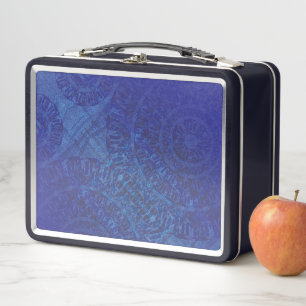 Lunch Box Acceptation Médaillons de violet violet bleu Ind