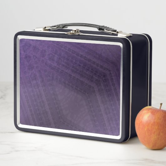 Lunch Box Acceptation | Motif Boho violet écectique (En situation)