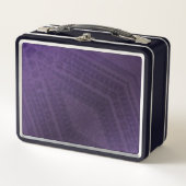 Lunch Box Acceptation | Motif Boho violet écectique (Devant)