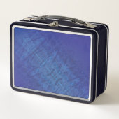Lunch Box Acceptation | Motif de Blue Indigo Violet Shibori (Devant)